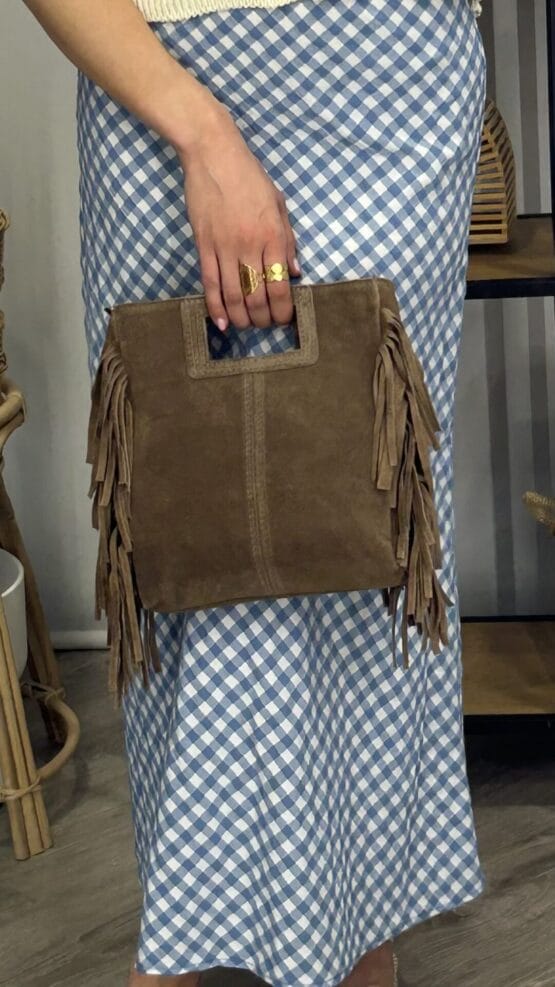 Bolso Flecos marrón