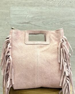 Bolso flecos rosa